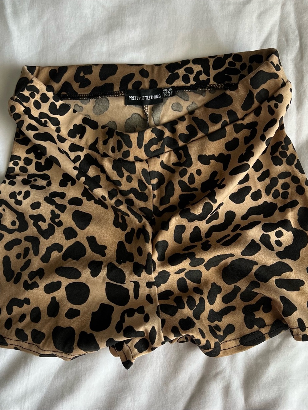 Micro Mini Cheetah Print Shorts